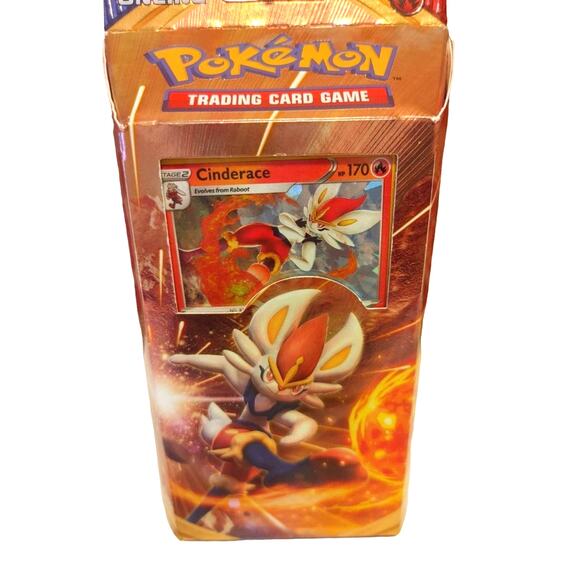 Pokemon Sword and Shield Cinderace theme deck with online play - Picture 1 of 3